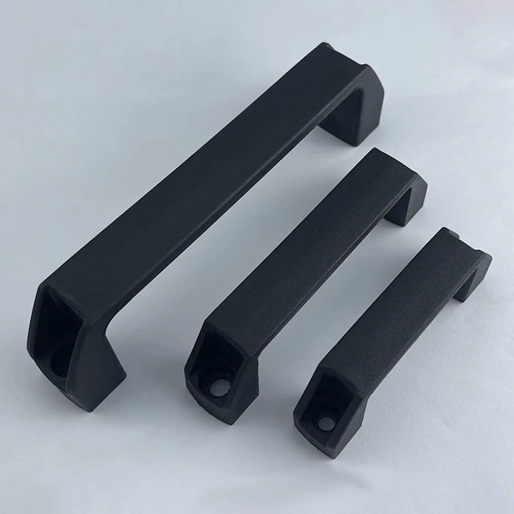 2PCS Cabinet Pulls Handles Furniture Handles Drawer Knob Black Plastic Industrial Cabinet Handles Wardrobe Knobs Hardware