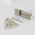 Indoor Lock Cylinder Bedroom Door Lock Core Metal Double Opening Eccentric Key Lock 65mm/70mm/80mm/85mm/90mm/100mm Hardware