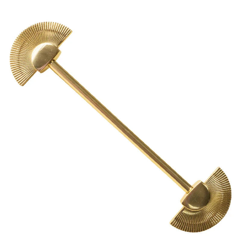 Cabinet Door Handle Pure Copper Simple Nordic Drawer Cabinet Single Hole New Chinese Light Luxury Brass Wardrobe Door Handle