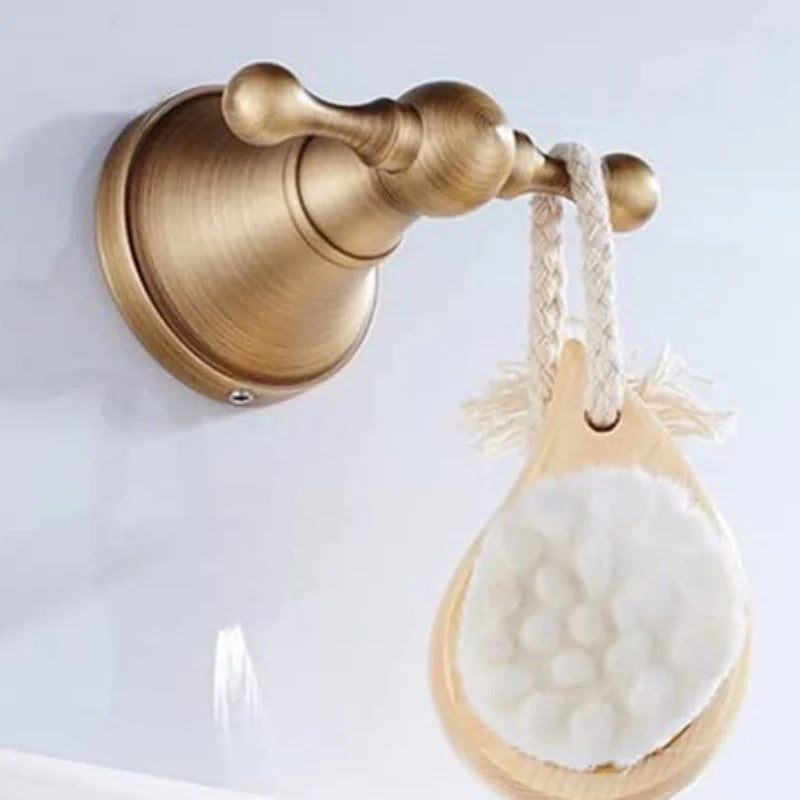 Antique Bathroom Towel Hangers Paper Holder Robe Hooks Copper Bathroom Towel Rod Wall Mounted Towel Bar Towel Rack Towel Holder