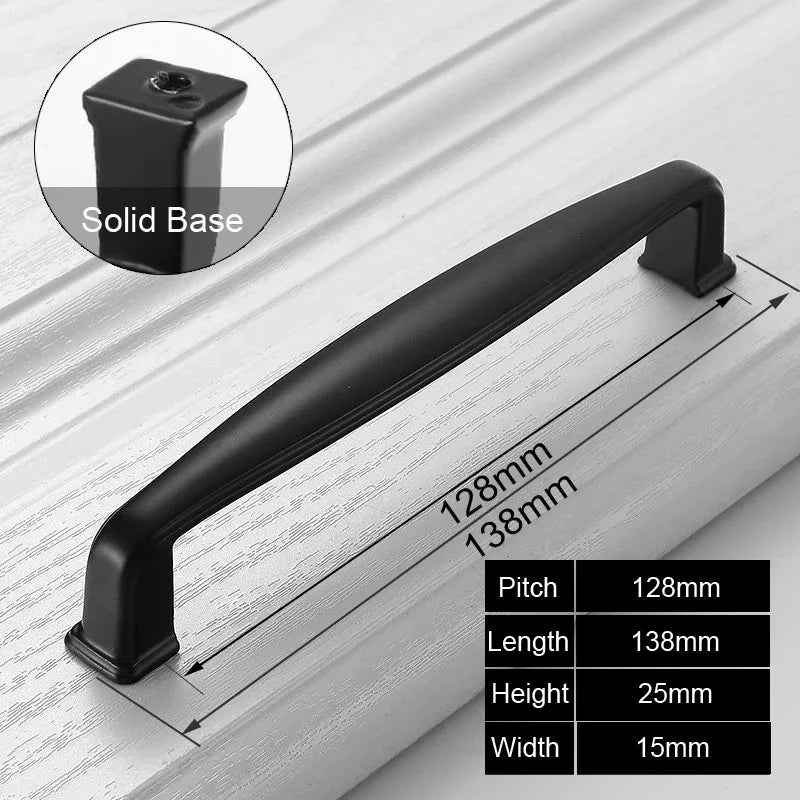 Black Handles for Furniture Cabinet Knobs and Handles Kitchen Handle Drawer Knobs Cabinet Pulls Cupboard Handles Knobs
