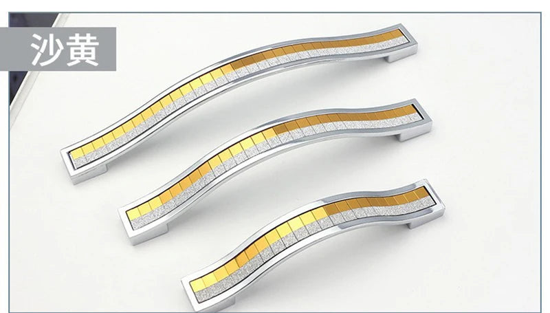 1PCS Modern Furniture Handles 96mm 128mm 160mm Kitchen Cabinet Drawer Door Handles Pulls Knobs Furniture Handles
