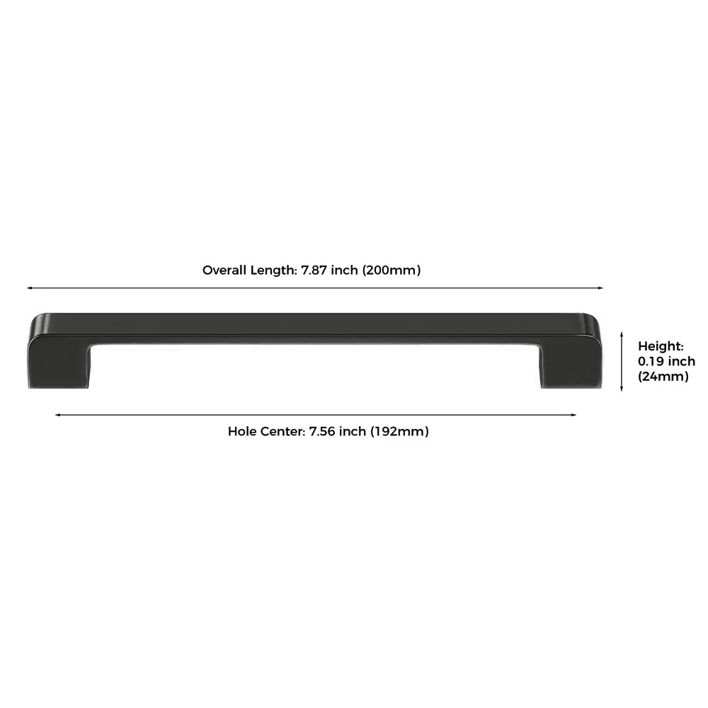 1Pcs Modern Black Aluminum Kitchen Cabinet Dresser Knobs Furniture Handles Pulls Cupboard Drawer Wardrobe Door Knobs