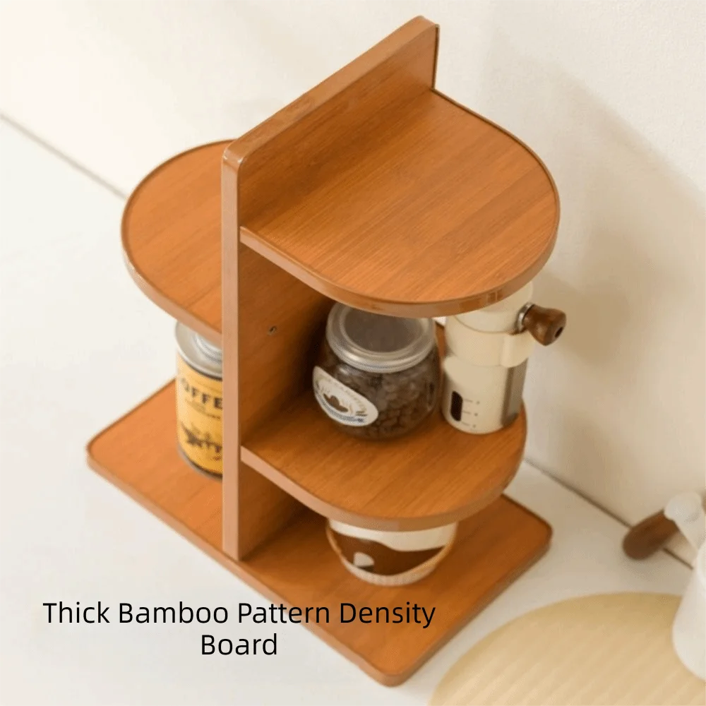 Practical Large Capacity Spice Storage Rack Anti-drop Space Saving Cup Holder Decorative Seasoning Bottle Holder Countertop