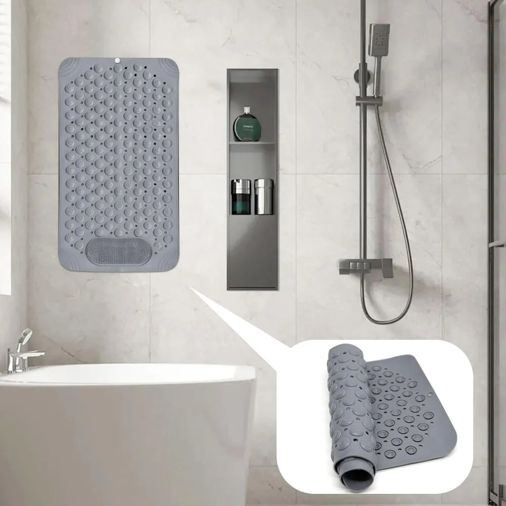 Shower Mat Hotel Quality for A Non-Slip Experience Luxury Anti-Slip Bath Mat with Suction Cups Bathroom Carpet
