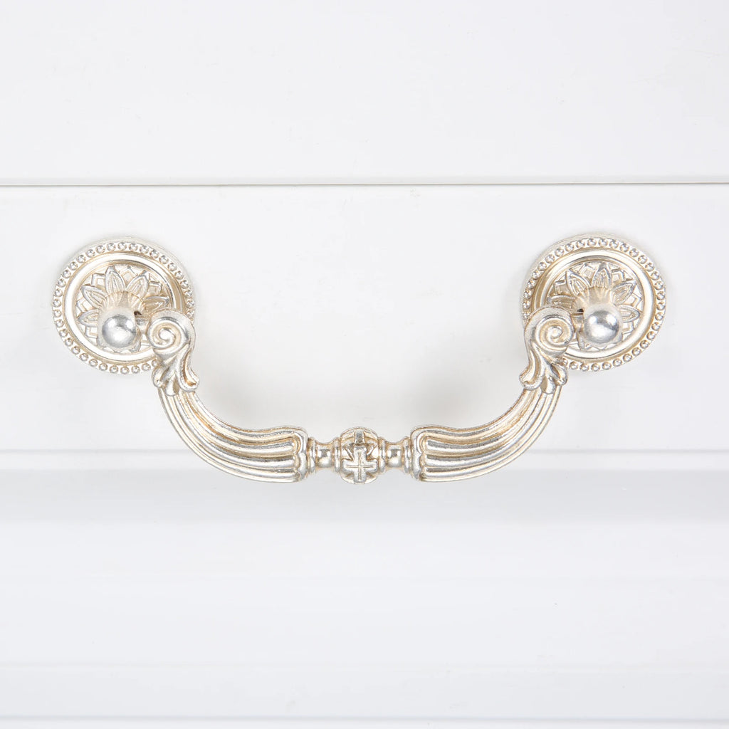 Antique Silver Gold Drawer Cabinet Knobs Furniture Handles Door Pulls for Cupboard Kitchen Retro Hardware Home Decor with Screw