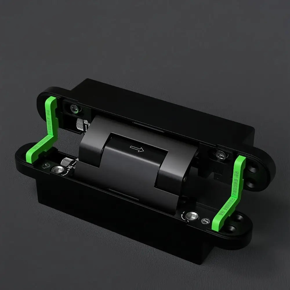 Silent Close Hydraulic Adjustable Hinge Invisible Mounting Folding Automatic Door Closing Device Furniture Fittings