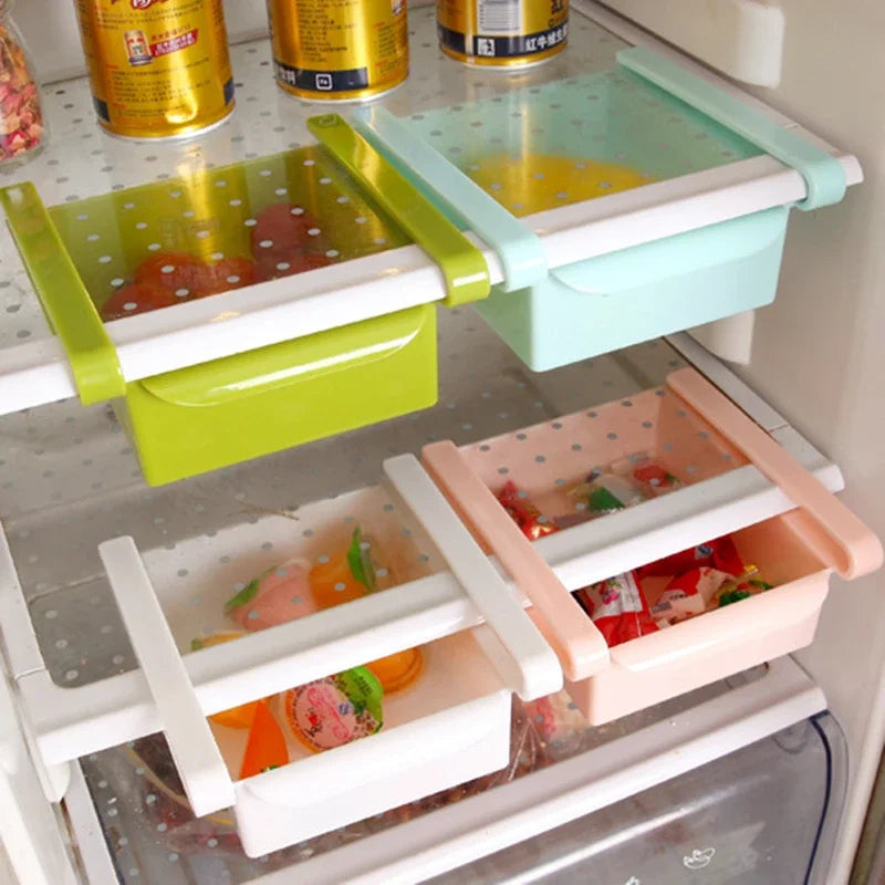 Pull-out Drawer Refrigerator Storage Box Creative Storage Rack Fresh Spacer Sort Boxes Kitchen Supplies Food Storage Containers