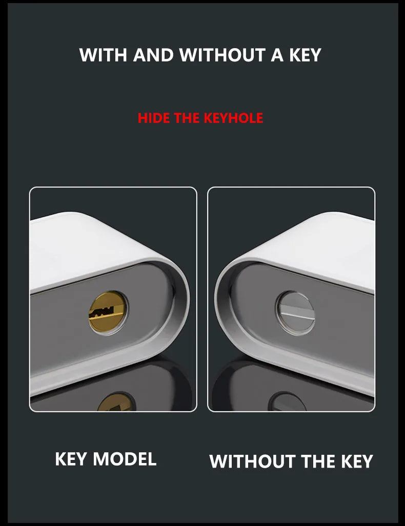 2023 New Ecological Door Lock Indoor Magnetic Suction Silent Minimalist Door Lock Bedroom Door Lock Modern Simple Door Handle