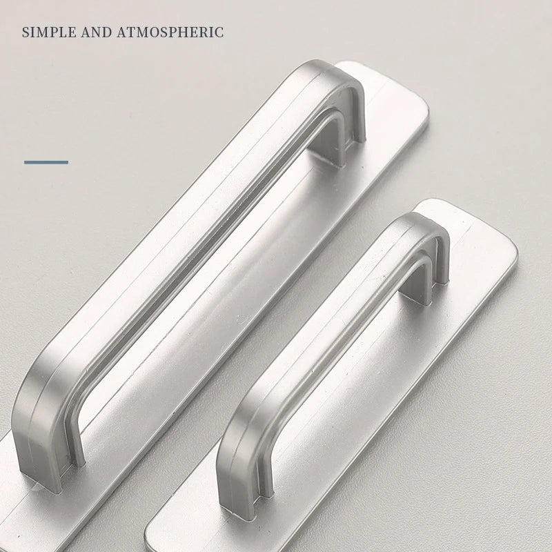 Simple Cabinet Pulls Self-Adhesive Handles Door Handles For Easy Grip Space Saving Home Improvement