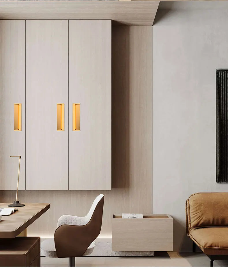 Modern Luxury Furniture  Recessed Cabinet Handles & Flush Drawer Pulls  Aluminum Alloy Slot Design