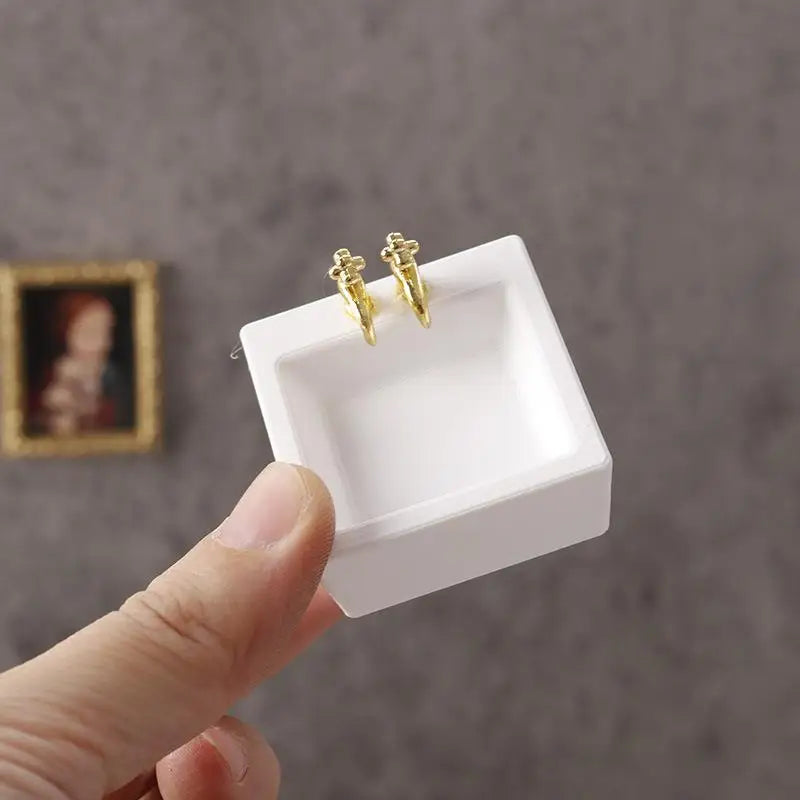 1/12 Bathroom Wash Basins Sinks Model Dollhouse Bathroom Furniture Decoration Dolls House Home Accessories