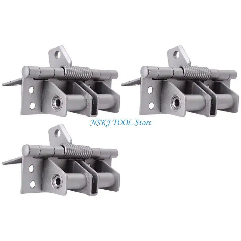 L8RC 3Pcs Closing Spring Door Hinge 90 Degree Positioning Automatic Door Closers Hinge Hardware for Wood Door Cabinet