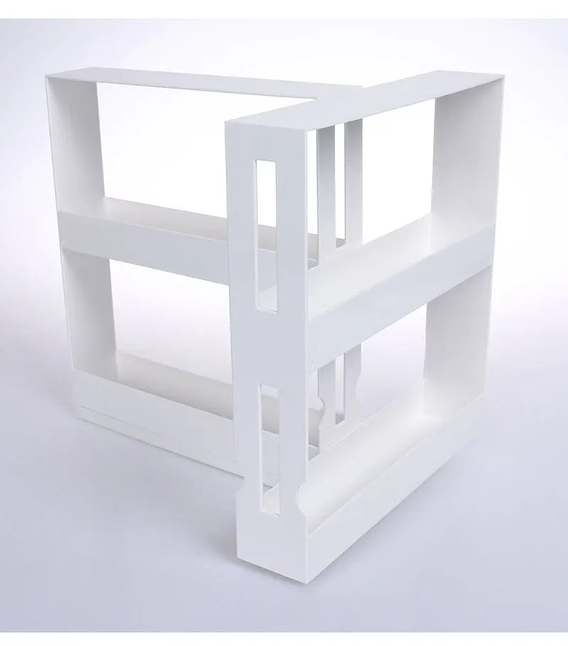 Delicate Spice Rack Double Storage Food Rack Rotating Spice Storage Shelf for Kitchen Bathroom