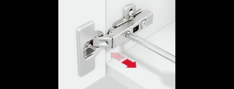 8 Pieces Stainless Steel Cabinet Hinges Soft Closing Hydraulic Door Hinge Damper Buffer Kitchen Cabinet Furniture Hardware