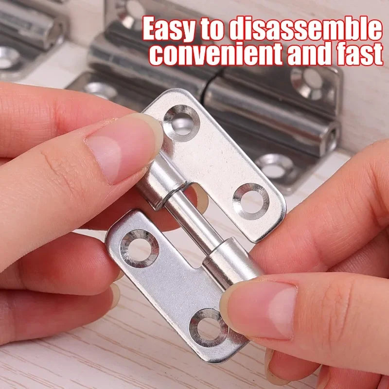 Stainless Steel Hinges Door Connector Universal Furniture Drawer Cabinet Fitting Hinge Detachable Furniture Hardware Accessories