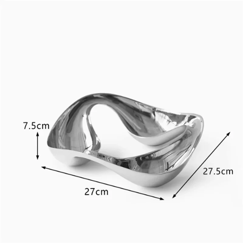 Stainless Steel Serving Tray Snack Bowls Candy Dish Dessert Plates for Aperitifs Condiments Home Decoration Gifts