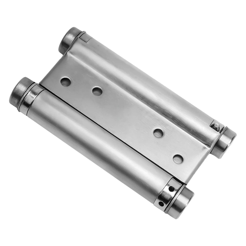 Double Spring Hinge Two-Way Free Door Hinge Stainless Steel  Automatic Door Closing Garage Door Hinges Fence Dedicated Hardware