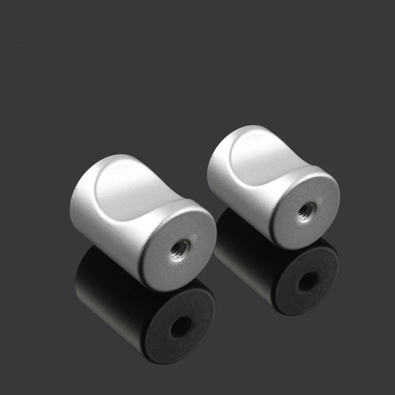 5/10/20Pcs Round Aluminum Alloy Door Knobs Cabinet Handles Cupboard Drawer Kitchen Bathroom Furniture Hardware Accessories
