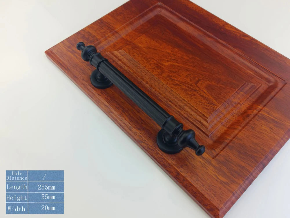 255mm/290mm/345mm Furniture Wooden Door Handle For Bathroom Bedroom Restaurant Sliding Door Handle Wardrobe Gate Pulls Handles
