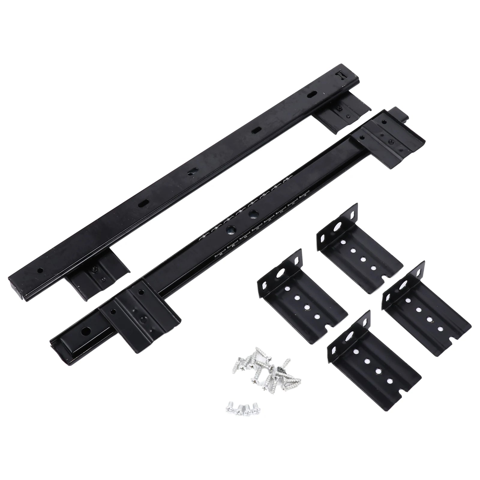 1 Pair Pull Out Drawer Hardware Track Tray Desk Pull Out Drawer Hardware Track Drawer Rail Desk Tray Slide Rail Track