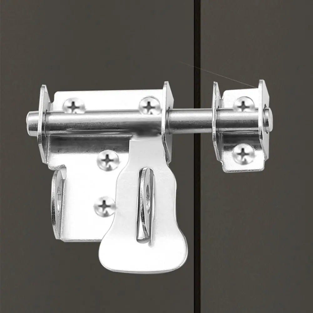 Stainless Steel Door Latch Gate Safety Lock Sliding Mechanism Sliding Bolts Latch Toilet Door Lock Hardware Hasp Lock