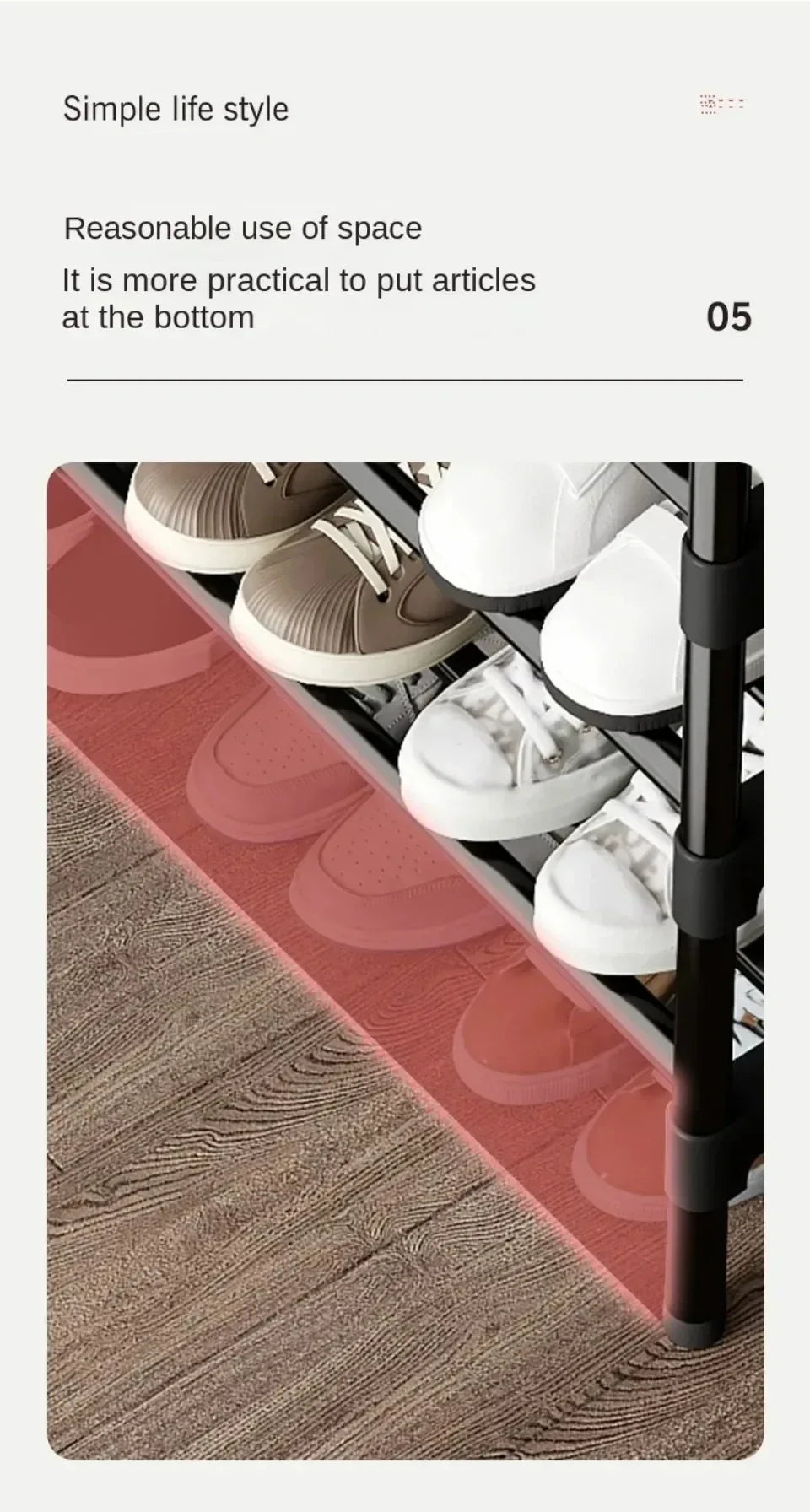 1 Pc Shoe Rack Metal Shoe Rack Footwear Shoe Rack Home Furniture Living Room Shoe Storage Rack