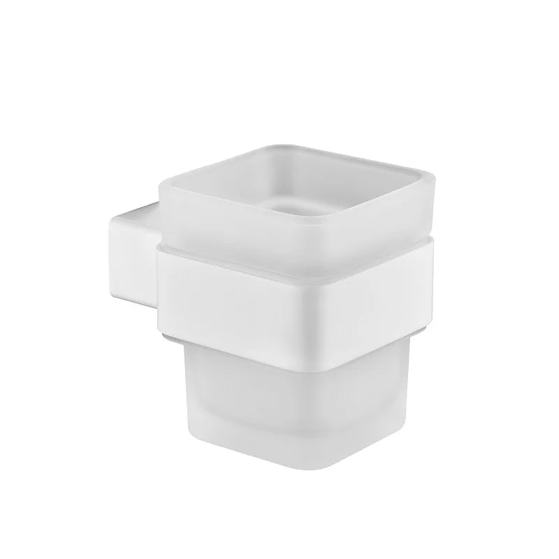 White Bathroom Accessories Towel Rack Shelf Toilet Brush Roll Paper Holder Toothbrush Holder Soap Dish Coat Holder Bath Hardware
