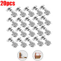 2-20Pcs Stainless Steel Cabinet Door Hinges Hydraulic Damper Buffer Soft Close Quiet Wardrobe Door Concealed Hinges with Screws