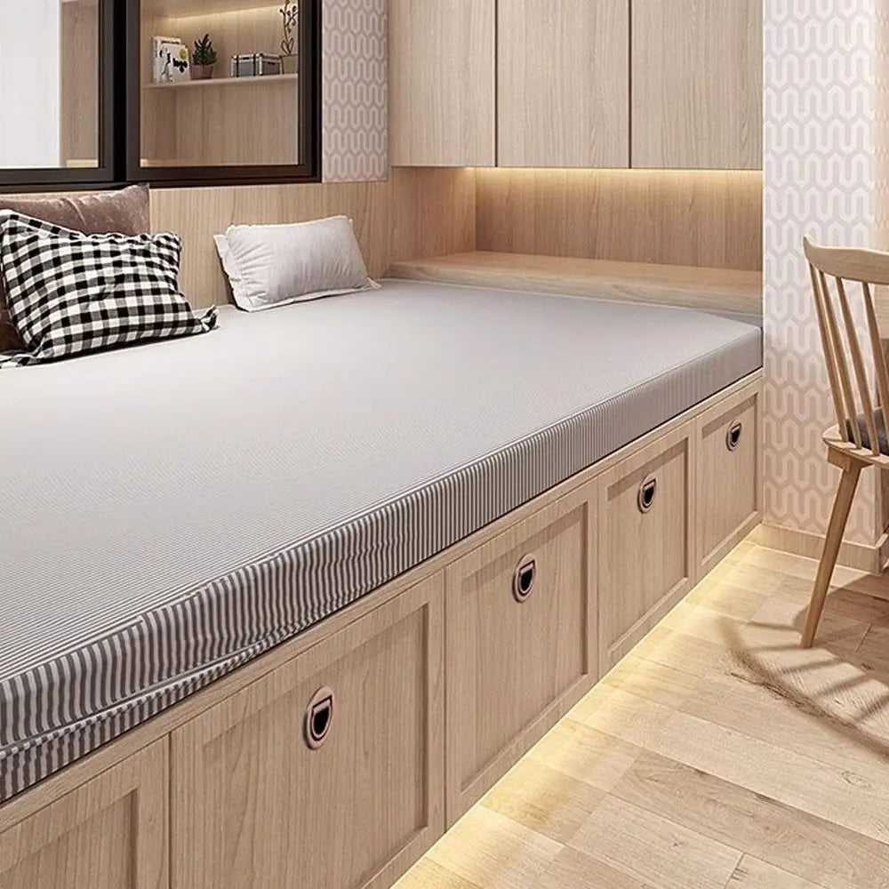 Modern Stainless Steel Door Handles Round Cupboard Tatami Cabinet Handle Pull Wardrobe Recessed Door Knob Tatami