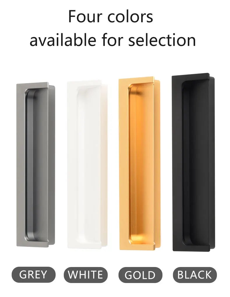 Modern Luxury Furniture  Recessed Cabinet Handles & Flush Drawer Pulls  Aluminum Alloy Slot Design