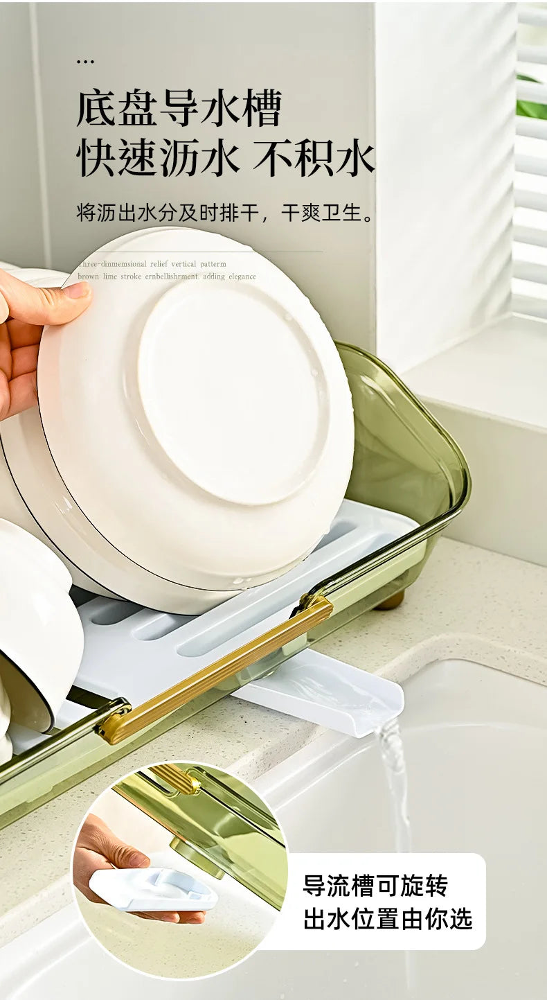 Kitchen Plate Pan Dish Drying Rack Sink Dish Drainer Detachable Rack Organizer Holder for Kitchen Countertop Utensil Holder
