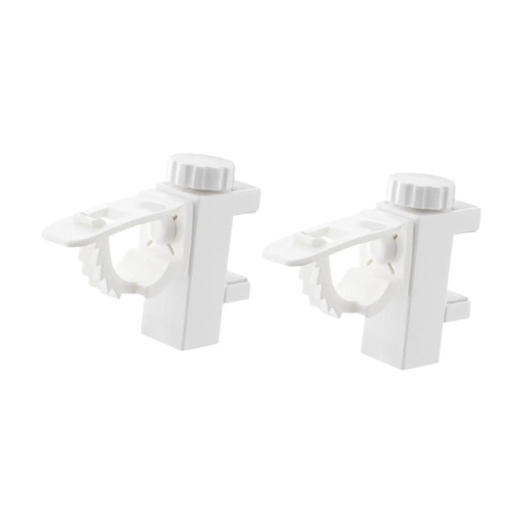 2x Curtain Rod Holders Universal Easy Installation Flexible Curtain Hangers for Restroom Living Room Hotel Bedroom Cabinets