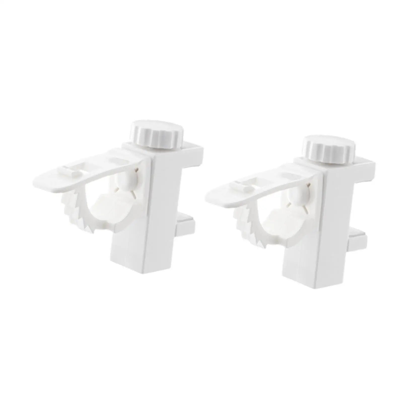2x Curtain Rod Holders Universal Easy Installation Flexible Curtain Hangers for Restroom Living Room Hotel Bedroom Cabinets