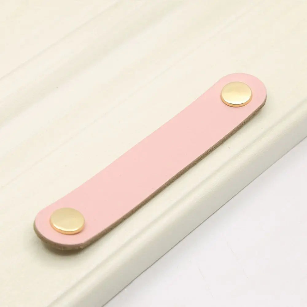 Furniture Modern Style Soft Kitchen Wardrobe Cabinet Environmentally Door Pulls Drawer Handle Leather Handle Furniture Knobs
