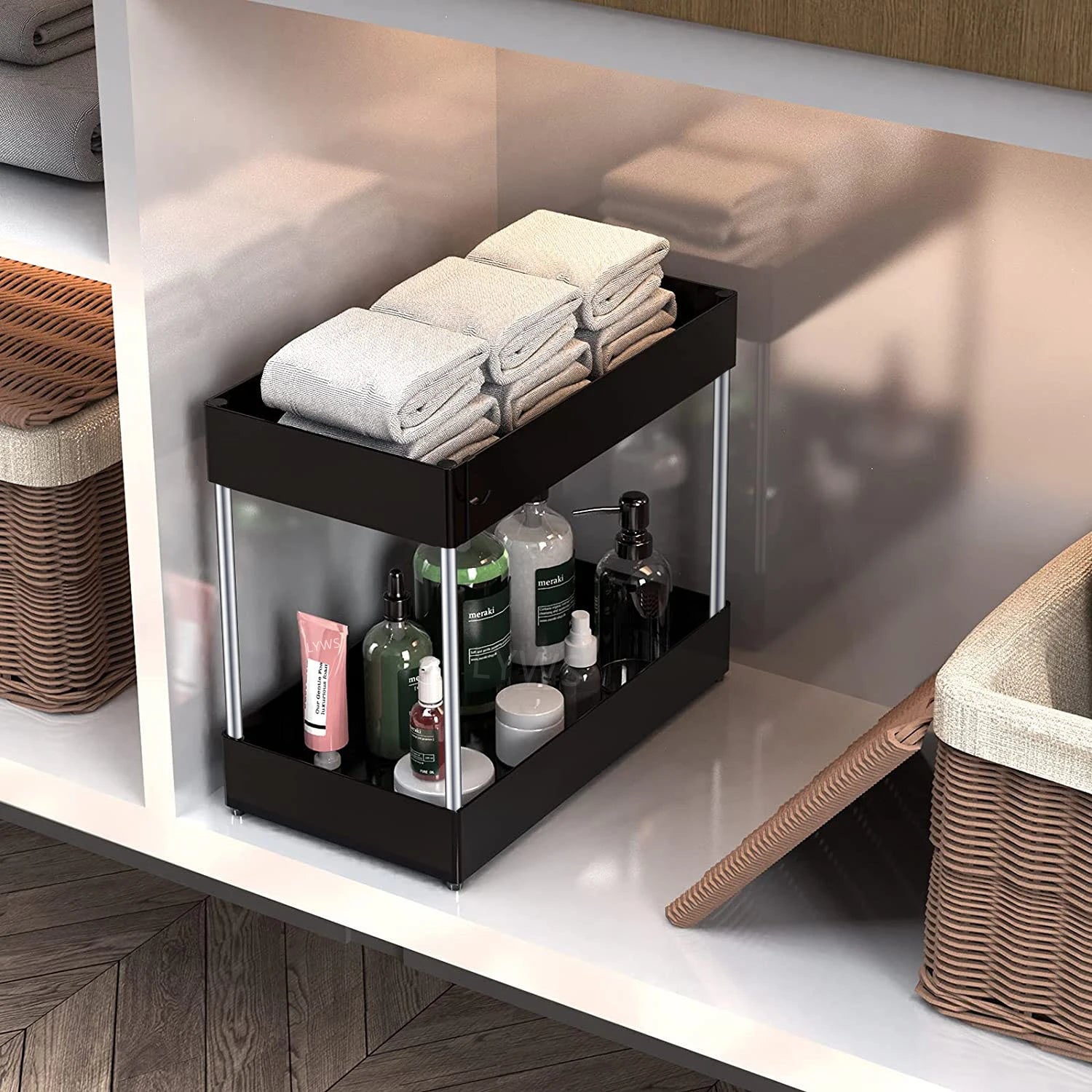 2 Tier Under Sink Organizer Drawer Organizers Storage Rack Kitchen Organizer Cabinet Organizer Storage Holder Kitchen Spice Rack