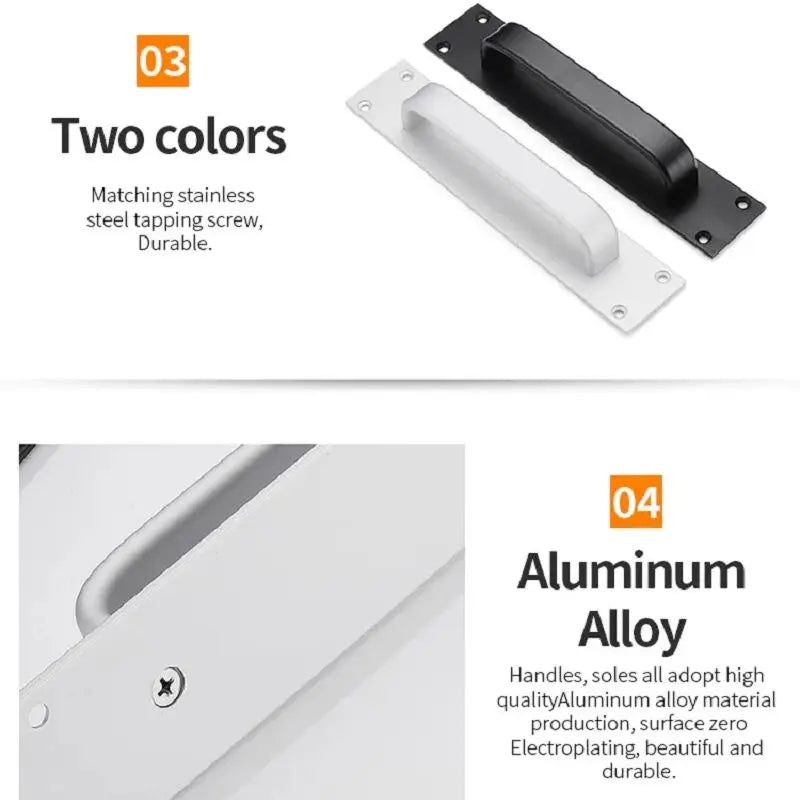 Modern Style Door Handle Sliding Door Pull Push Handles Aluminium Alloy Furniture Pulls Kitchen Cabinet Handle Door Hardware
