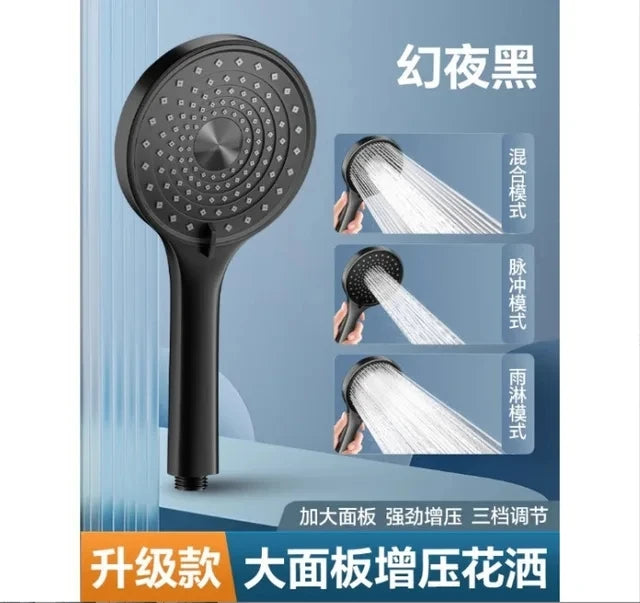 10 Inches Big Panel Large Flow Ceiling Mounted Supercharge Shower Head Set 3 Modes High Pressure Abs Rainfall Bathroom Shower ﻿