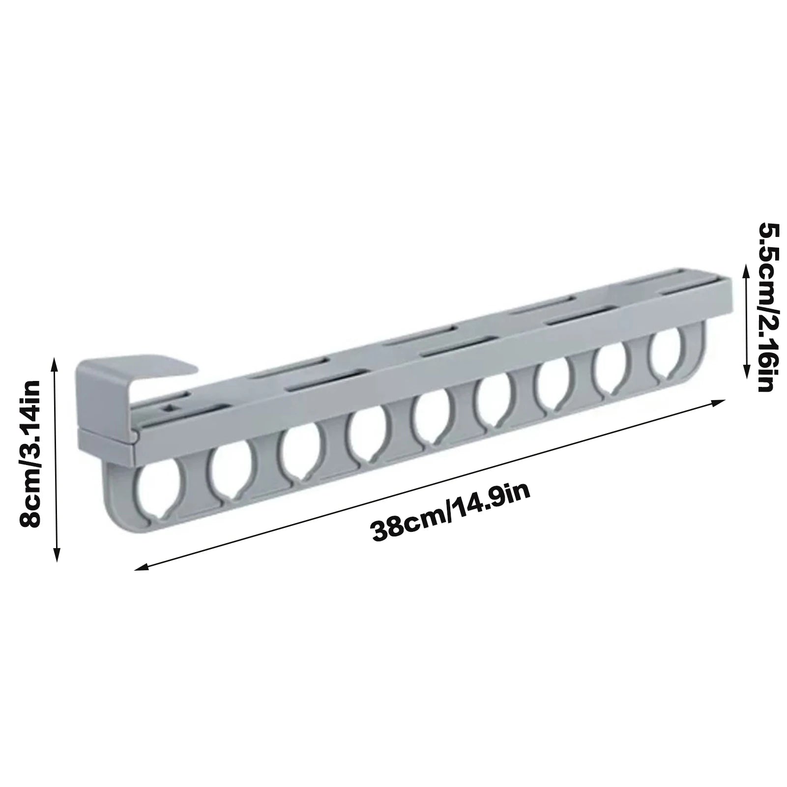 Retractable Closet Pull Out Rod Heavy Duty Closet Valet Rod Suitable for Wardrobes and Storage Areas