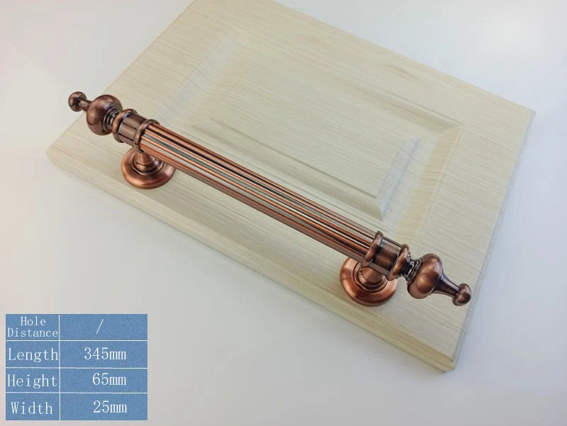 255mm/290mm/345mm Furniture Wooden Door Handle For Bathroom Bedroom Restaurant Sliding Door Handle Wardrobe Gate Pulls Handles