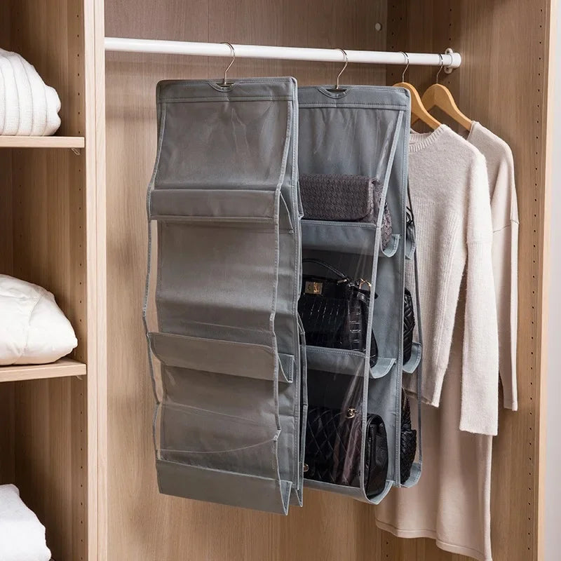 Handbag Hanging Organizer Hanging Purse Organizer for Closet Organizers Bag Storage Hanger Oxford Cloth Closet Bag Organizer