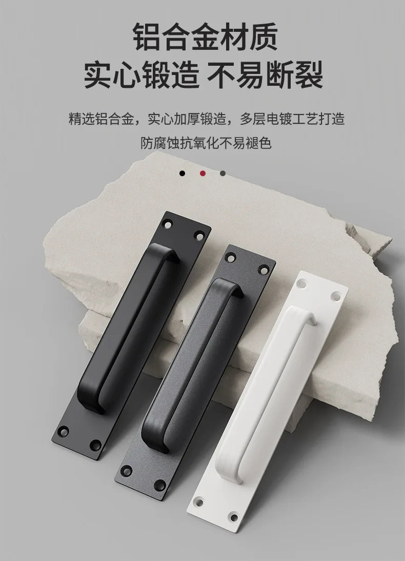 WV No-drill door handle aluminum alloy small handle for wooden doors windows, sliding doors, glass sliding doors cabinet drawers