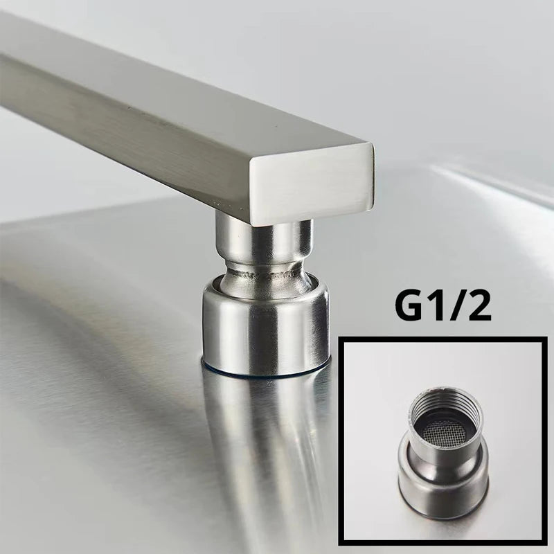 Shower Head 10/12 inch Rainfall Shower Head with Wall Mounted Shower Arm Bathroom Shower Accessories