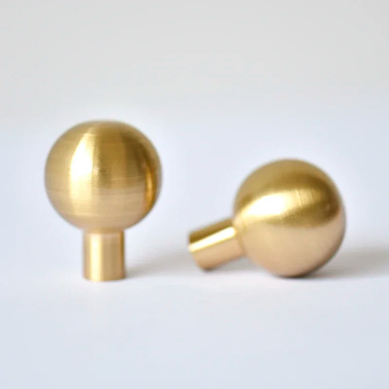 Round Brass Dresser Knobs Drawer Handle Cabinet Door Handle Antique Antique Kitchen furniture Hardware Knob Kitchen  Handles