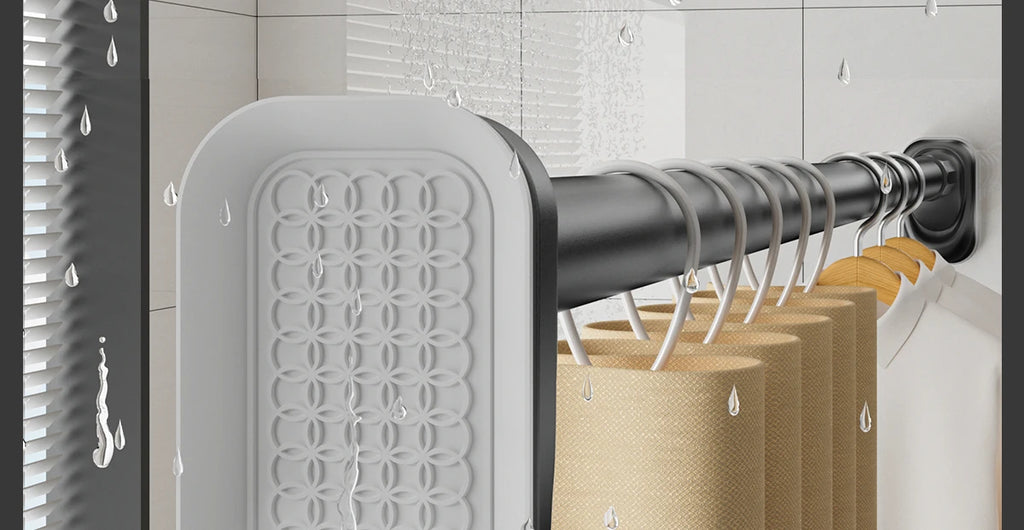 Retractable Clothes Drng Rods Wall Mounted Balcony Batoom Curtain Rods Wardrobe Clothes Hanger Rods No Drilling Required