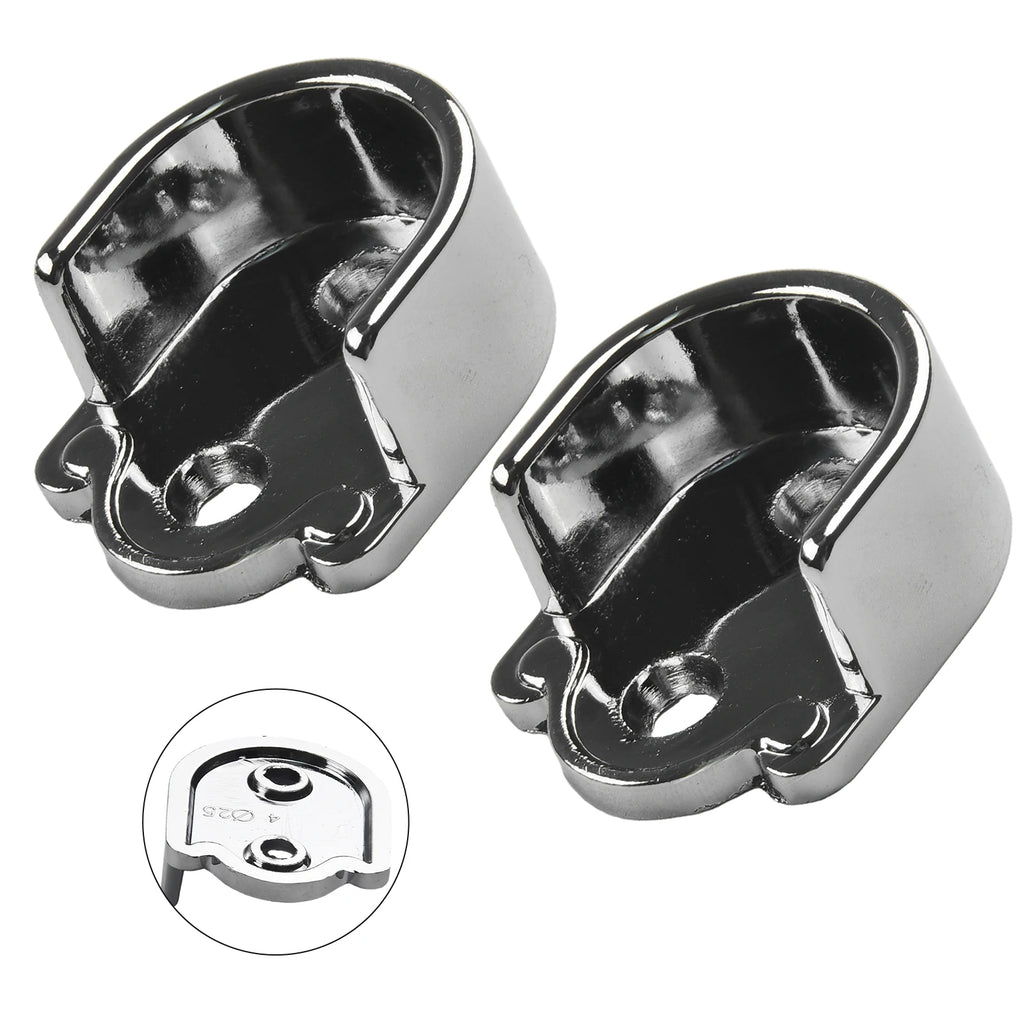 Wardrobe Rail Hanger Rod Socket Support Tube Round End Bracket Holder Heavy Duty U Shaped Rod Socket Home Hardware Accessories