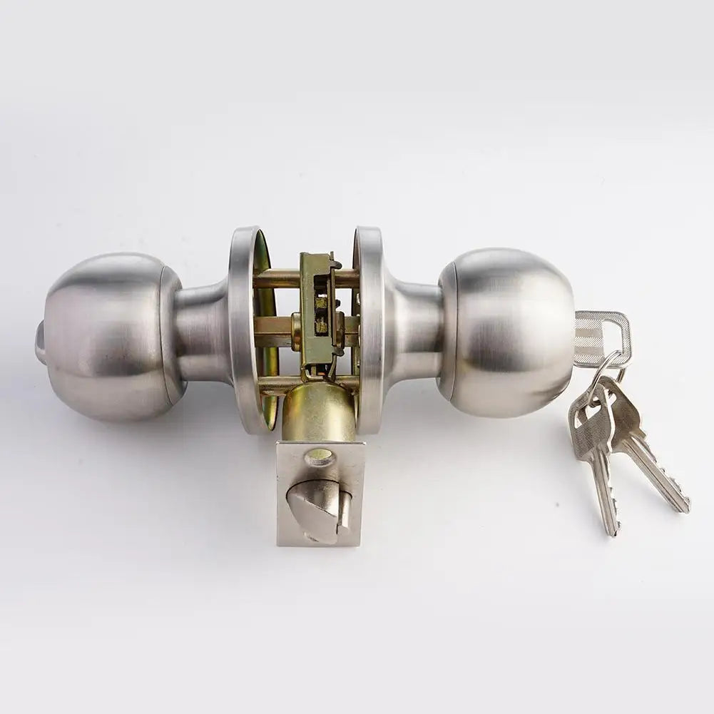Universal Door Handle Knobs Bathroom Entrance Locks Accessories Bedroom Living Room Lock With Keys Door Lock