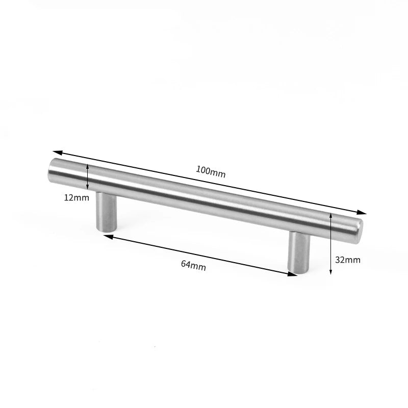 12 Pcs Modern Stainless Steel Cabinet Pulls Modern Arch Design Brushed Metal Furniture Drawer Pull Hardware Pulls Bar Handle