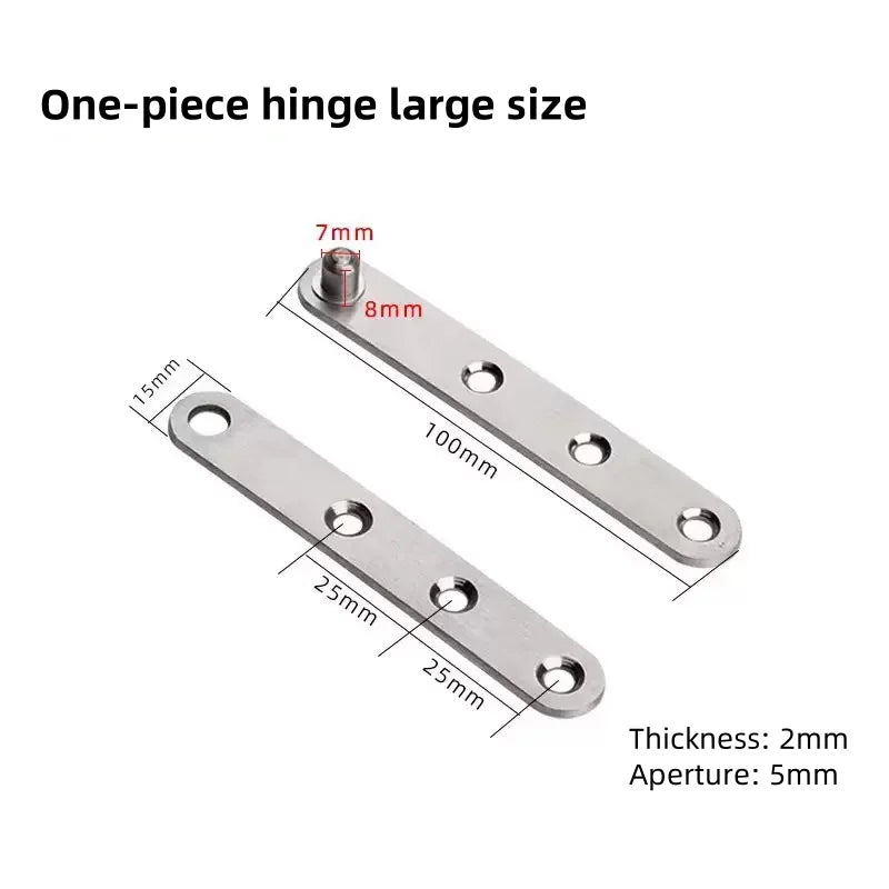 Stainless steel door rotating shaft hinge, 360° rotation, hidden rotating door hinge, furniture hardware