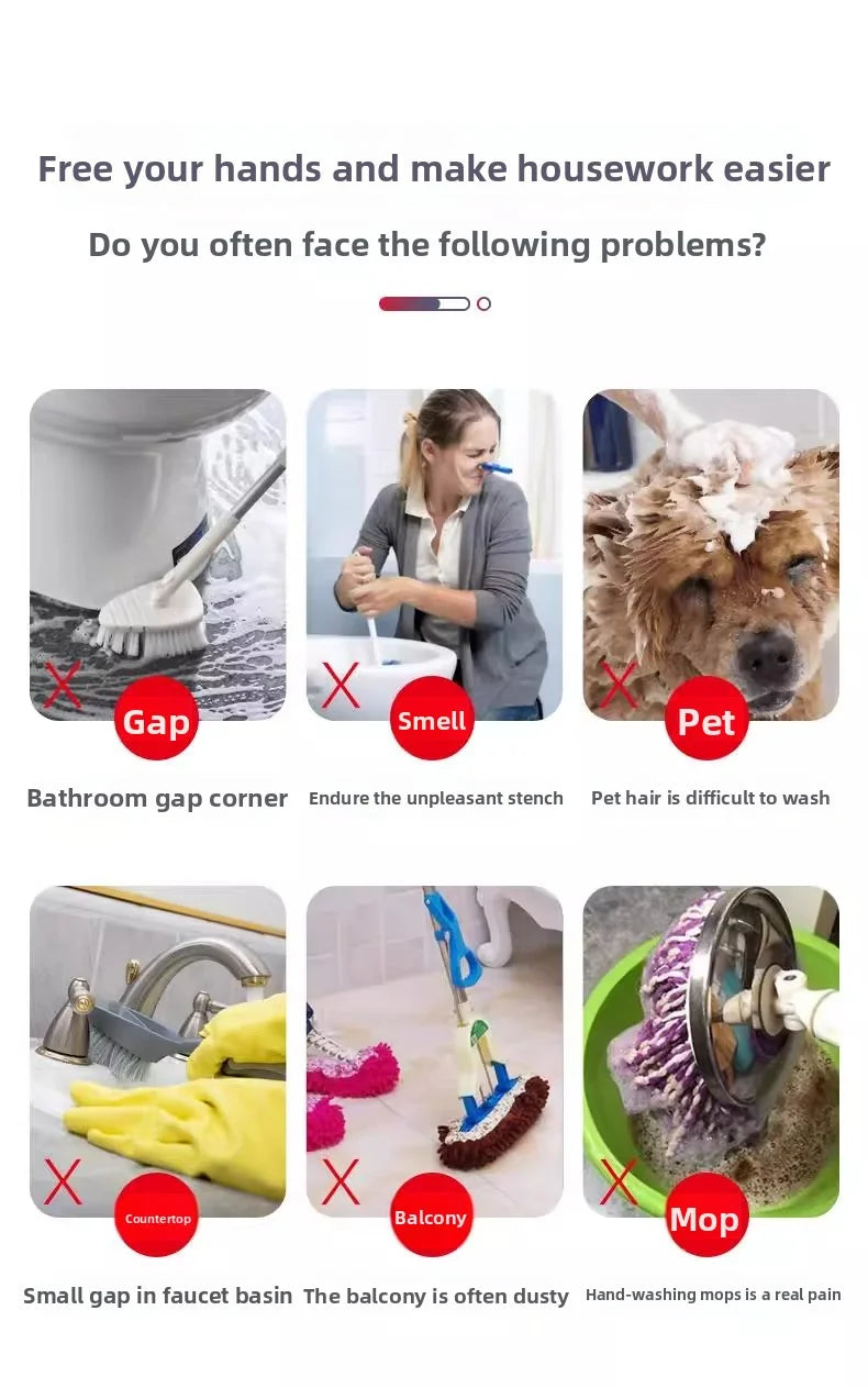 Bathroom accessories, handheld water toilet, dispenser, sprayer, flexible spring shower head, explosion-proof hose, cleaning set